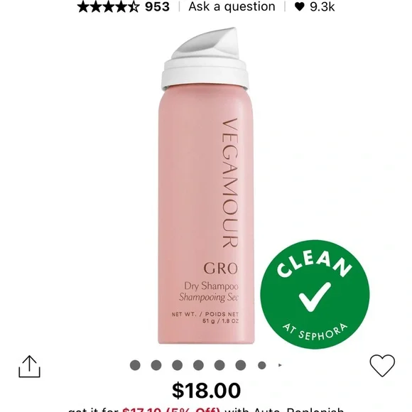 NEW Vegamour Gro Shampoo, Conditioner, Massager & Dry Shampoo set - Picture 3 of 9